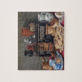 Quebra-cabeça Tableau De Cozinha: Boliche, Taça E Vida Estática