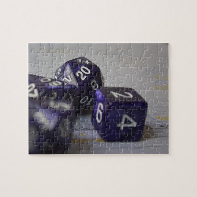 Quebra-cabeça Tabletop RPG | Jogador de Papel PNP Fantasy Blue D (Horizontal)