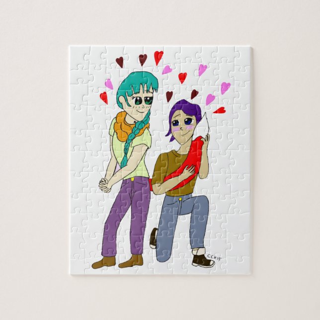 Quebra-cabeça tail love (Vertical)