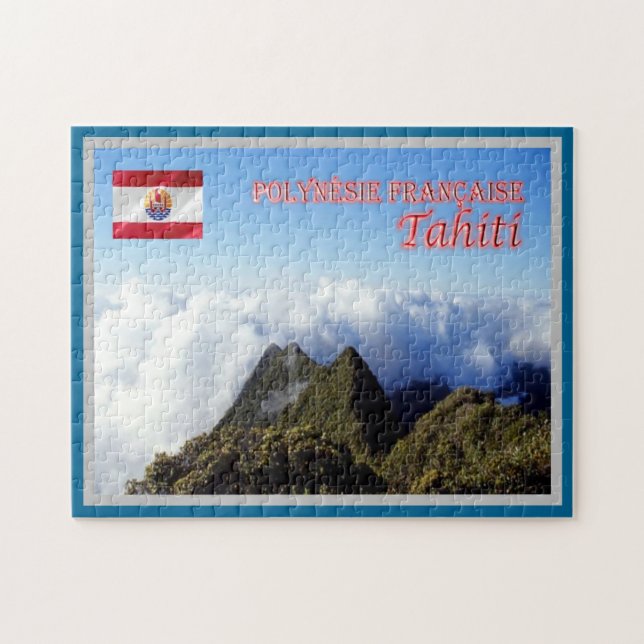 Quebra-cabeça Taiti - Polinésia Francesa - (Horizontal)