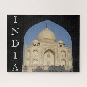 Quebra-cabeça taj mahal silhouette