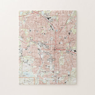 Quebra-cabeça Tallahassee Florida Mapa (1999)