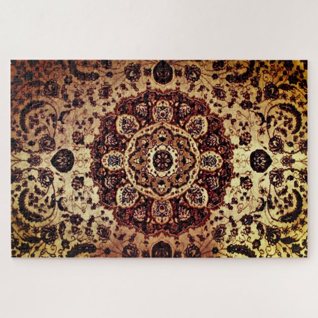 Quebra-cabeça Tan Oriental Rug (Horizontal)