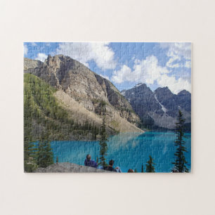 Quebra-cabeça Tarde no Lago Moraine, Alberta Canadá