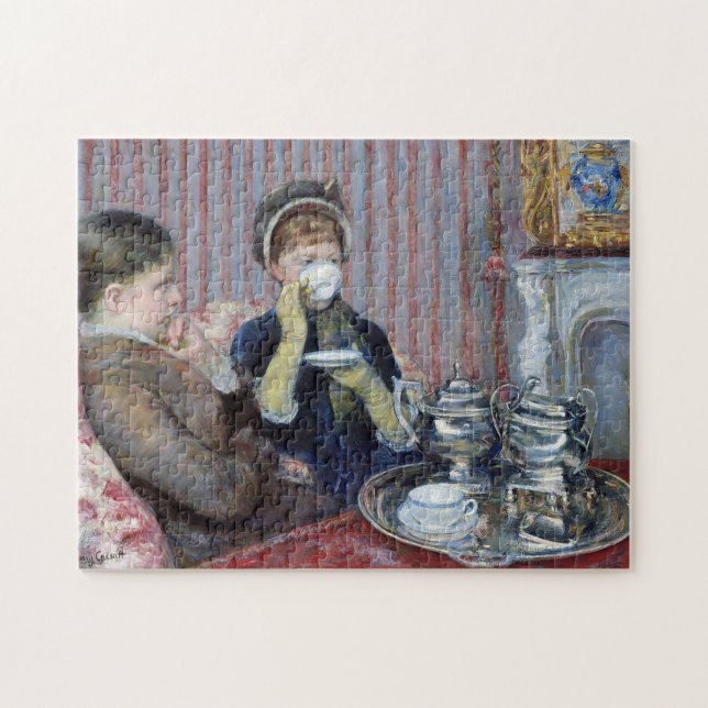 Quebra-cabeça Tarde Tea, Mary Cassatt (Horizontal)