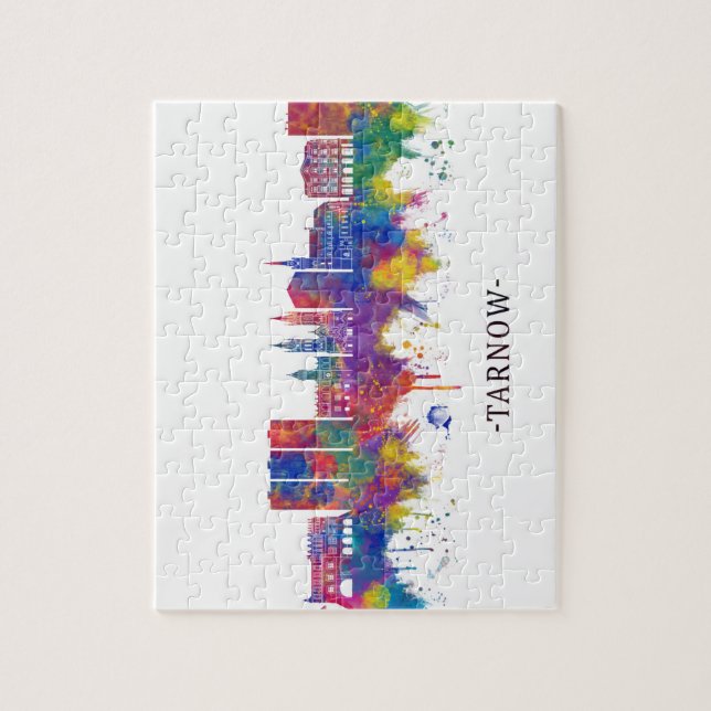 Quebra-cabeça Tarnow Polônia Skyline (Vertical)