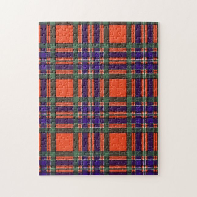 Quebra-cabeça Tartan do Scottish da xadrez do clã de Macfarlane (Vertical)