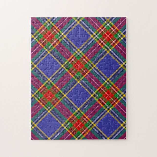Quebra-cabeça Tartan Escocês Clã Macbeth Tradicional (Vertical)