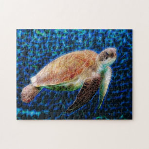 Quebra-cabeça Tartaruga-do-mar azul em Honu