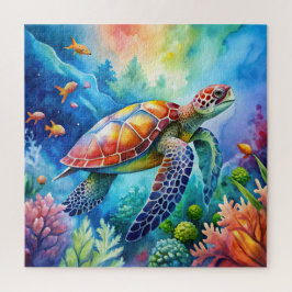 Quebra-cabeça Tartaruga Marinha Pintada