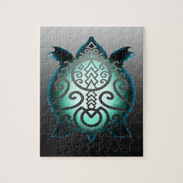 Quebra-cabeça Tartaruga Silhouper Flores (Vertical)