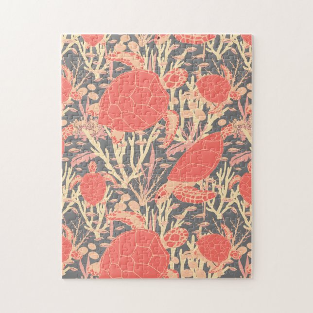 Quebra-cabeça Tartarugas do mar (Vertical)