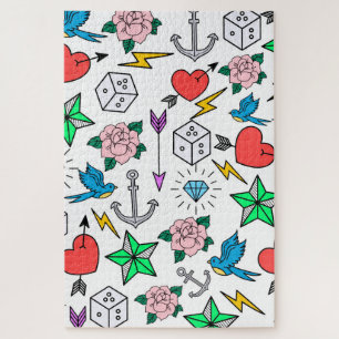 Quebra-cabeça Tatuagem na Escola Antiga