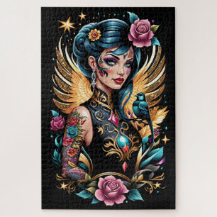 Quebra-cabeça Tatuagens E Rosas 2