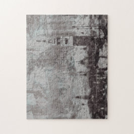 Quebra-cabeça Taupe e Cyan Distress Skyline Veneice Itália