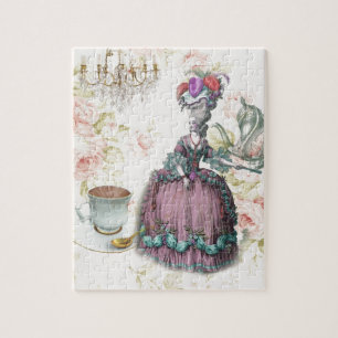 Quebra-cabeça Tea party floral francês Marie Antoinette de Pari
