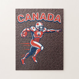 Quebra-cabeça Team Canada Football Dynamic Patriotic Athlete Art