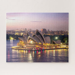 Quebra-cabeça Teatro da ópera de Sydney na noite