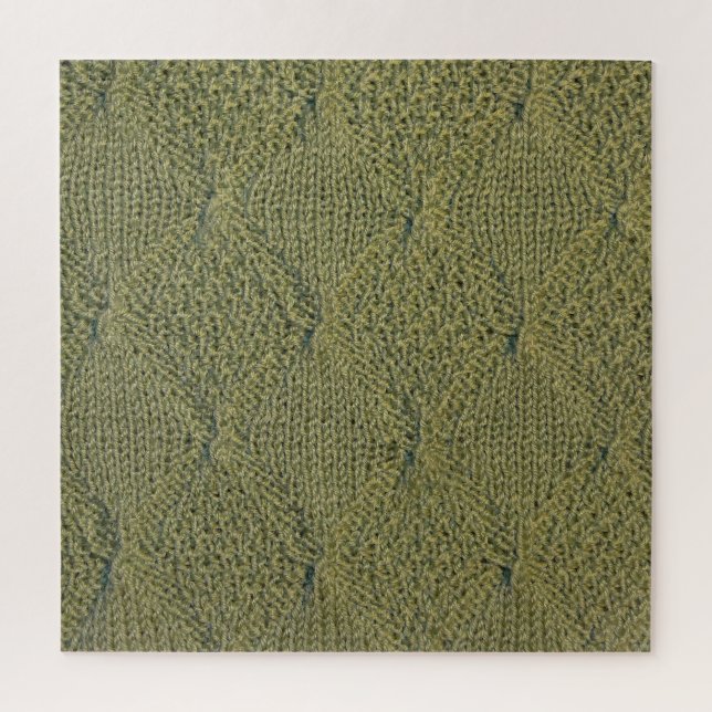Quebra-cabeça Tecido verde: textura aproximada (Vertical)