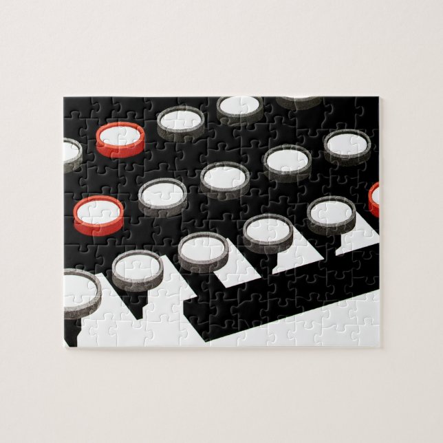 Quebra-cabeça Teclado de máquina de escrever antiga estilo empre (Horizontal)