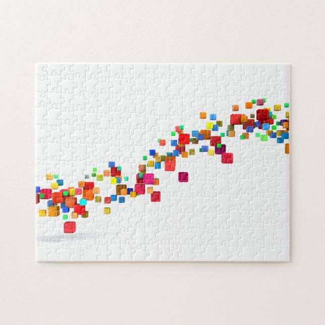 Quebra-cabeça Tecnologia de Blockchain como um negócio criativo (Horizontal)