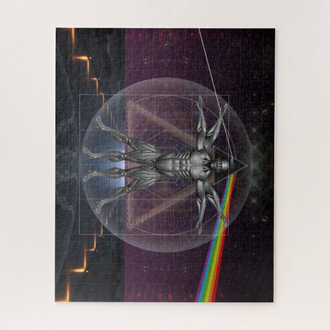 Quebra-cabeça Tecnologia Humana Fantasia Científica Futurística (Vertical)