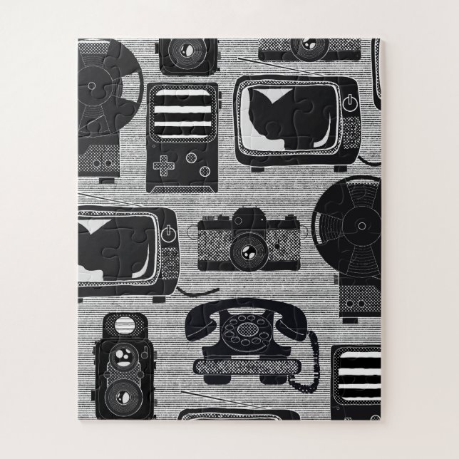 Quebra-cabeça Tecnologia retrô (Vertical)