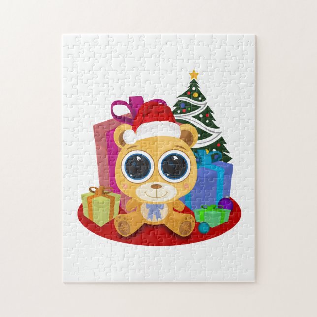 Quebra-cabeça Teddy Bear - Natal (Vertical)