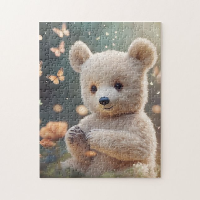 Quebra-cabeça Teddybear no jardim (Vertical)