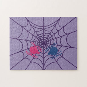 Quebra-cabeça Teia de Aranha Coração Fofo