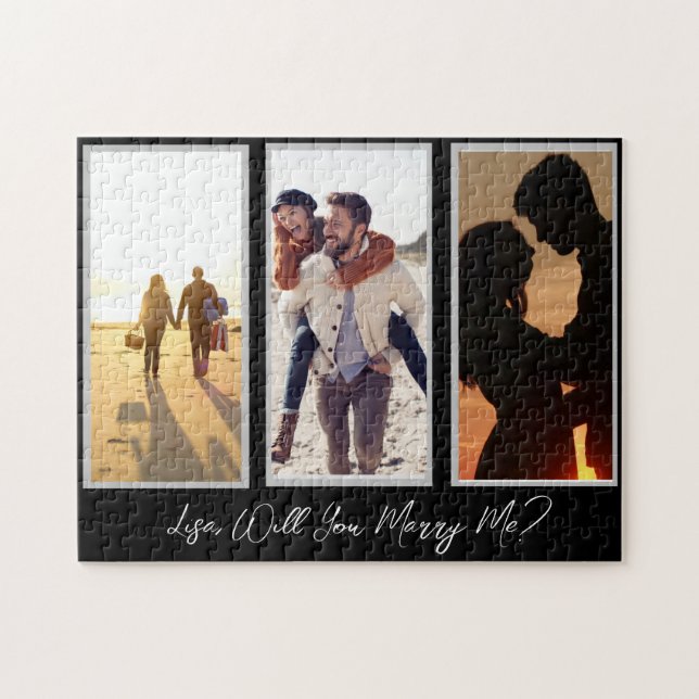 Quebra-cabeça Tela Personalizada de Fotografia Personalizável de (Horizontal)