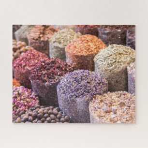 Quebra-cabeça Tela Seca de Flores e Especiarias