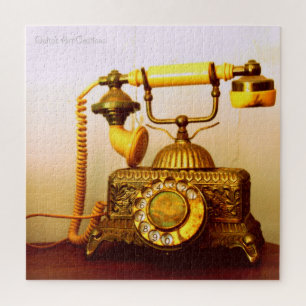 Quebra-cabeça Telefone à moda da antiguidade do vintage