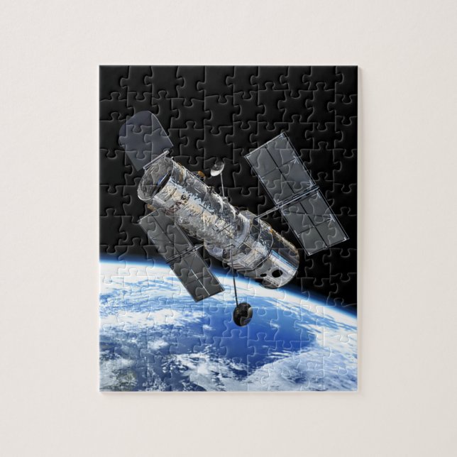 Quebra-cabeça Telescópio Espacial Hubble em Órbita Terrestre Fot (Vertical)