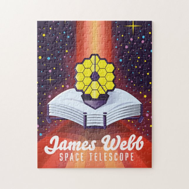 Quebra-cabeça Telescópio Espacial James Webb. Íman (Vertical)