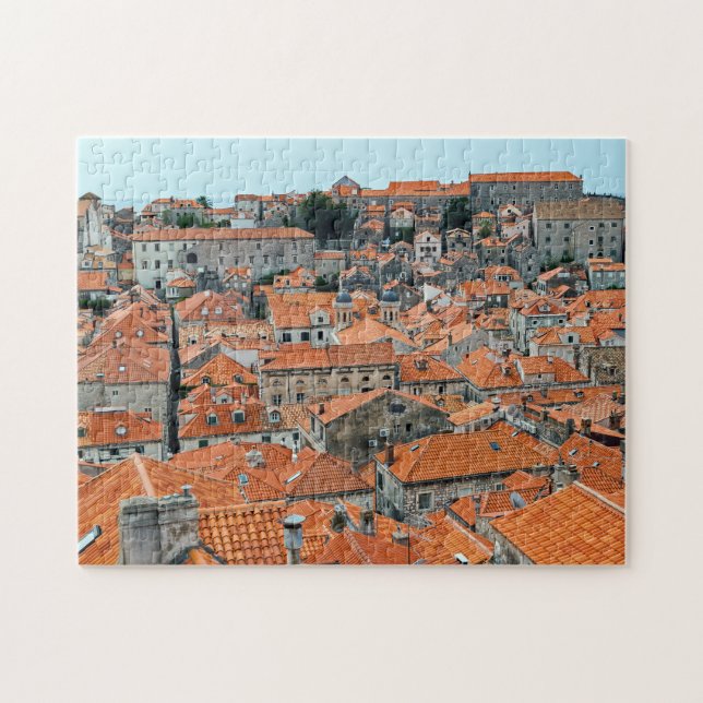 Quebra-cabeça Telhados Famosos da Cidade Antiga de Dubrovnik - D (Horizontal)