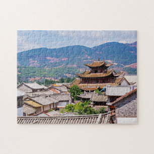 Quebra-cabeça Telhados Tradicionais Chineses Tilados, Dali,Yunna