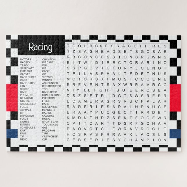 Quebra-cabeça Tema Race (Horizontal)