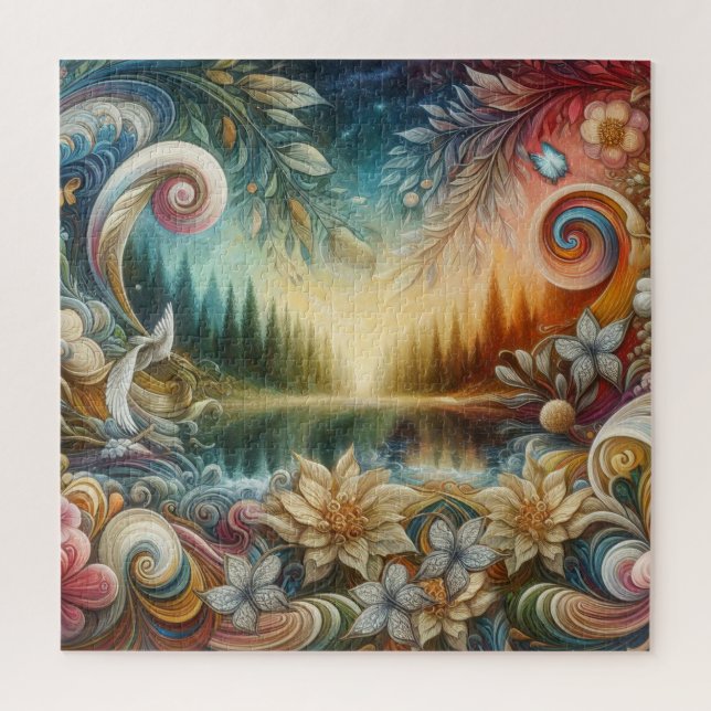 Quebra-cabeça Temas da fantasia espiritual do Eterno metafísico (Vertical)