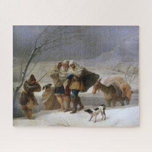 Quebra-cabeça Tempestade de neve no inverno (por Francisco Goya)