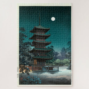 Quebra-cabeça Templo Asakusa Kinryūzan Japonês em Lua
