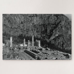 Quebra-cabeça Templo de Apolo em Delfos na Grécia Vintage