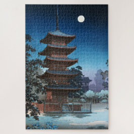 Quebra-cabeça Templo de Kinryuzan em Asakusa por Tsuchiya Koitsu