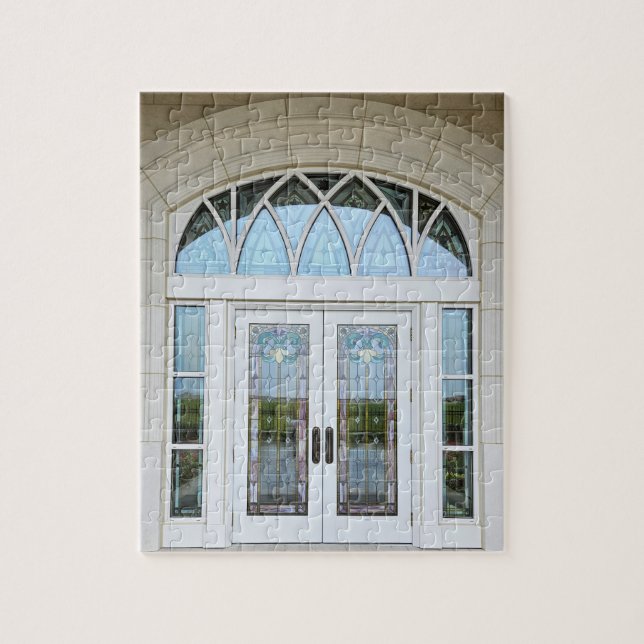 Quebra-cabeça Templo de Taylorsville Utah, Manchou Portas de Vid (Vertical)