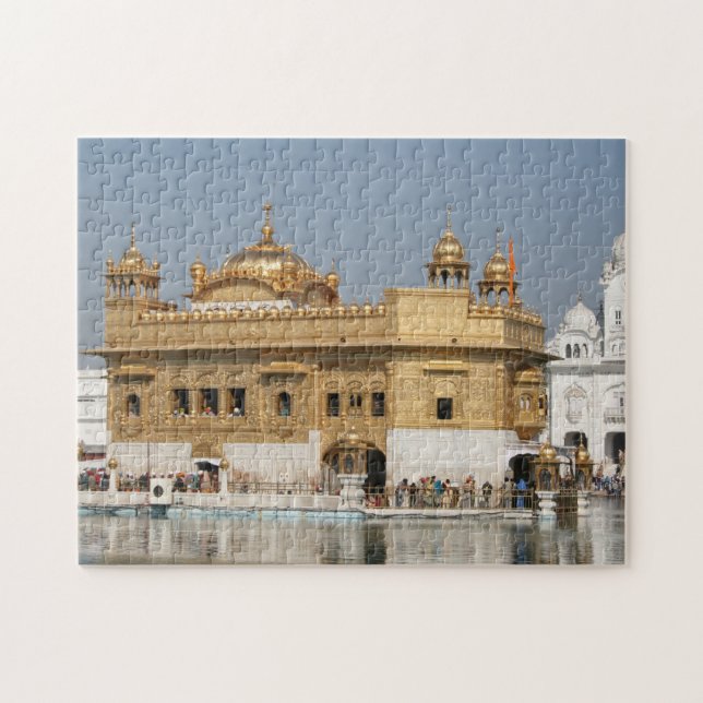 Quebra-cabeça Templo dourado Harmandir Sahib Amritsar India (Horizontal)