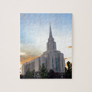 Quebra-cabeça templo mórmon Oquirrh Mountain Utah LDS