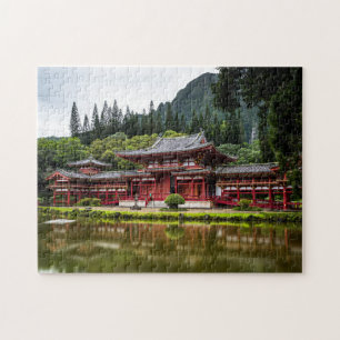 Quebra-cabeça Templo Vermelho Japonês