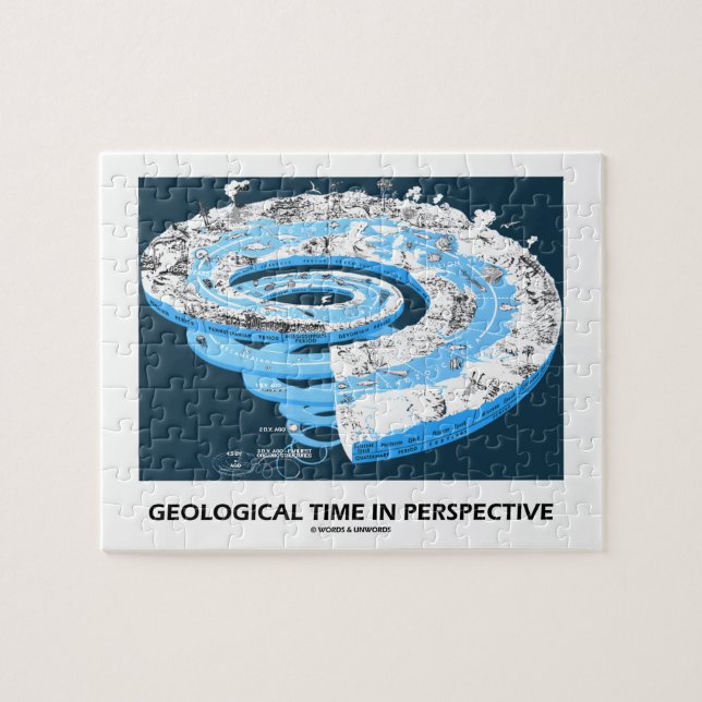 Quebra-cabeça Tempo Geological na perspectiva (a história da (Horizontal)
