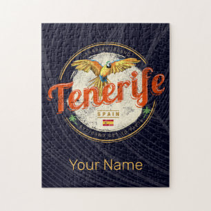 Quebra-cabeça Tenerife e Papagaio Canárias Espanha Vintage