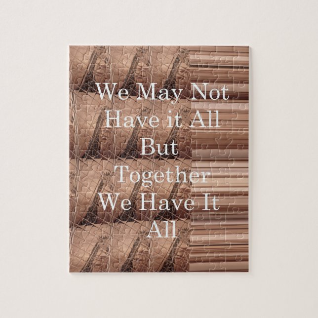 Quebra-cabeça Tenham todas as Giraffe Safari Hakuna Matata tão t (Vertical)